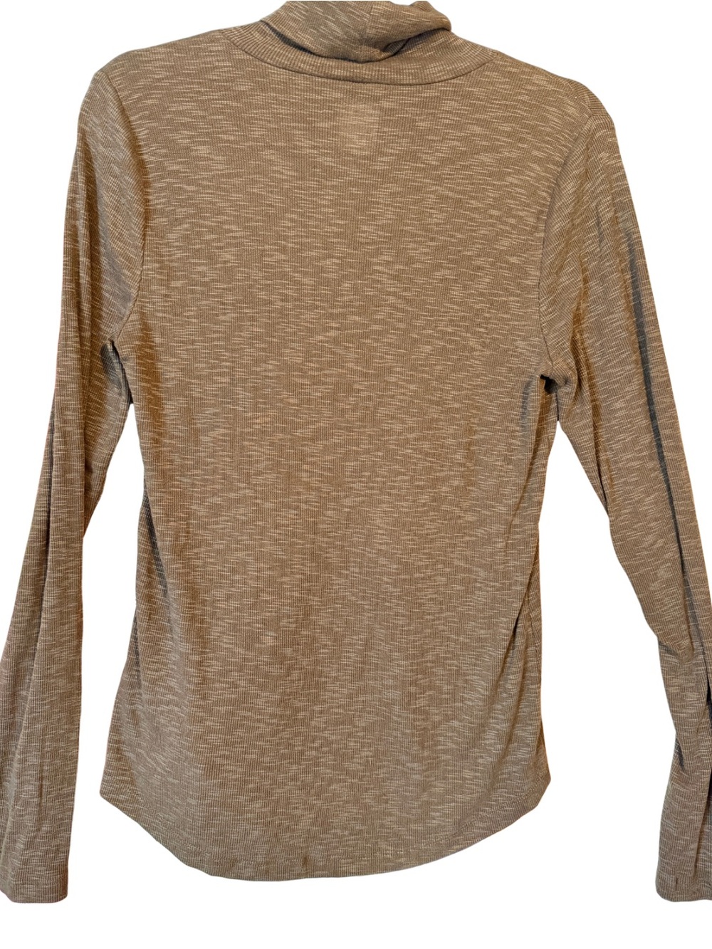 Tall Gap Ribbed Turtleneck Sweater | Slim Fit | Chocolate Brown | Medium Tall - Picture 3 of 8
